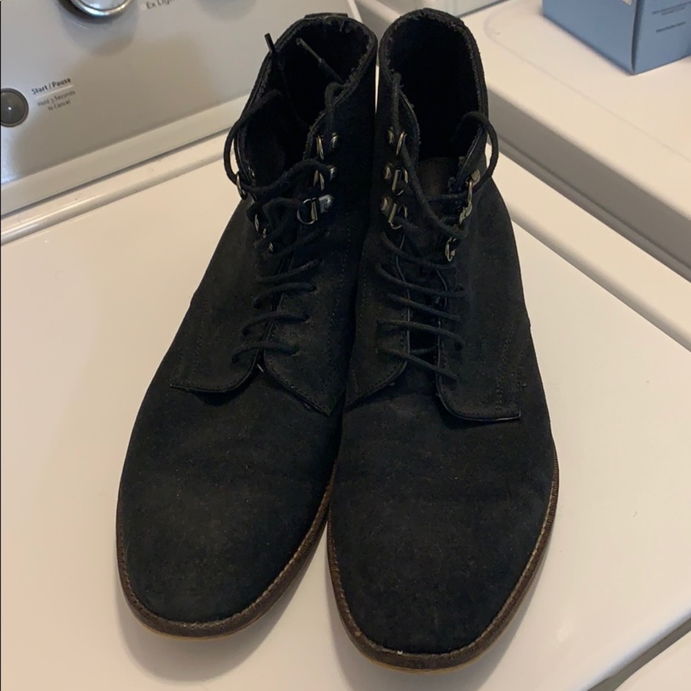 Banana Republic Faux Suede Black Men’s Boots